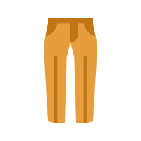 Orange leather trousers.png